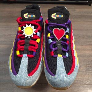 Nike Air Max 95 SP Multicolor Women's 6.5 Men's 5 CK5669-400 Blue Yellow Red